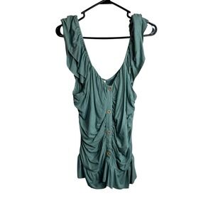 blue flower womens off shoulder shirt top plus size 3X XXXL 3XL